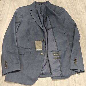 Bonobos Blazer Mens 42R Blue Slim Fit Wool Blend Stretch Preppy Old Money